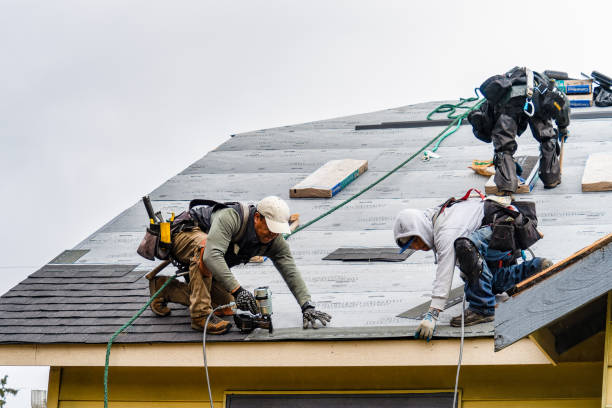 Professional Roofing technician working in Teterboro, NJ